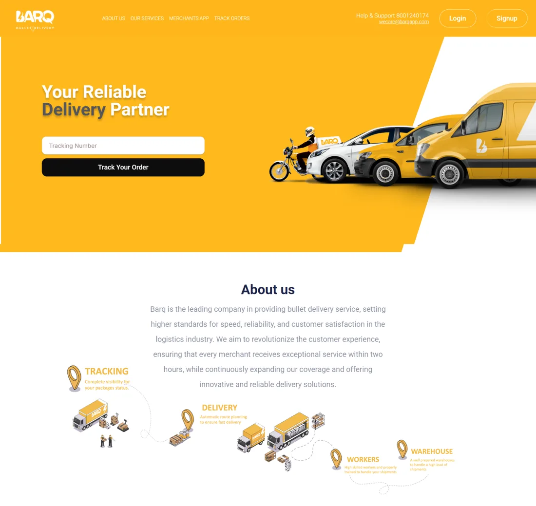 Courier Platform web app
