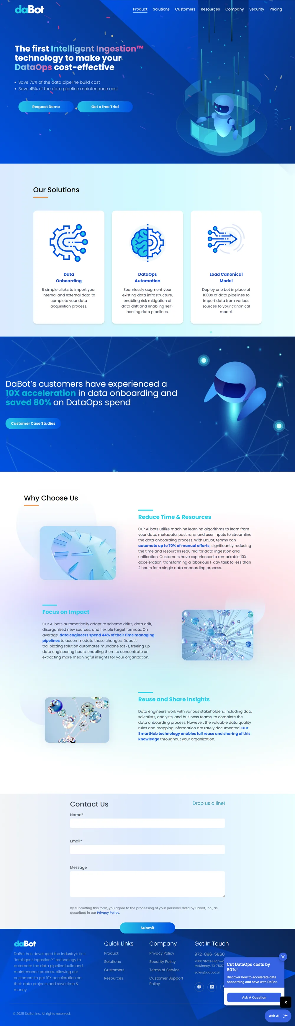 DaBot web app